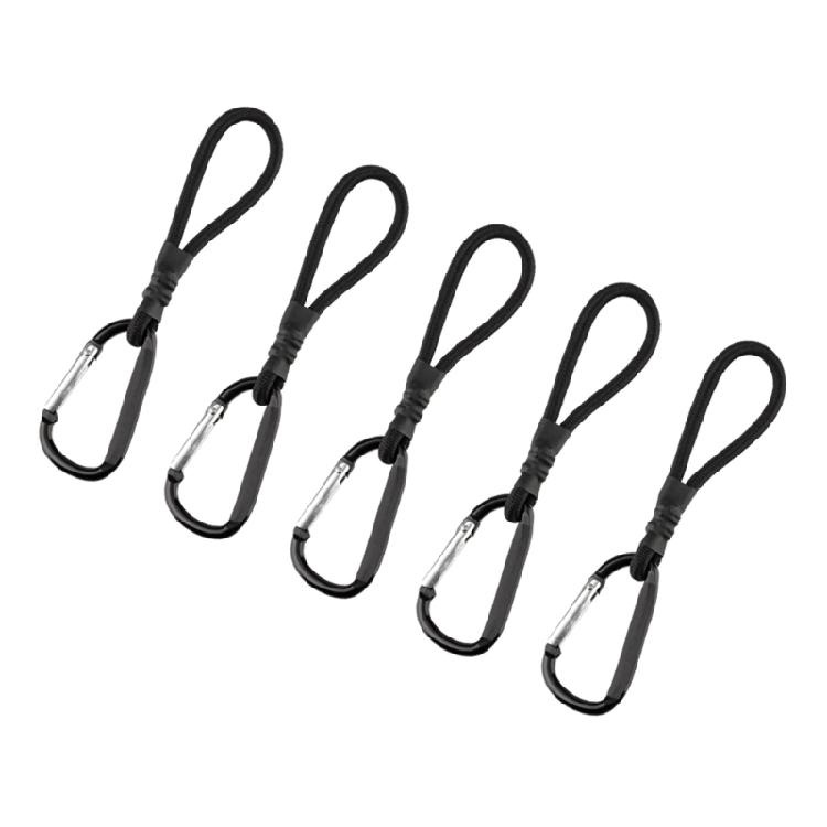 5pcs Secure Bungee Cord Extendable Luggage Tie Hook Elastics Bungee Cord for Tent Fixing, Camping Necessity