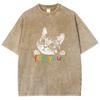 Cute Cat Meme T Shirts Unisex Washed Tees YES, YOU! Men Women Short Sleeve T-shirts Cotton Oversized T-shirt Streetwear