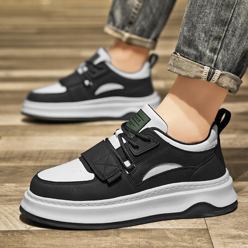 Fashion 2024New Men Casual Leather Flat Designer Shoe High Quality Fashion Genuine Leather  Tennis Waterproof Outdoor Sports Oxford Shoe