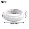 Mobile Air Conditioning Exhaust Duct Connector Circular Sealing Baffle For Panels Supporting Bidirectional Swivel Rotation