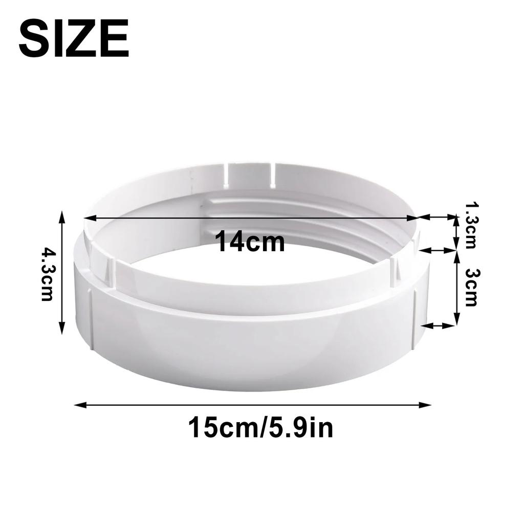 Mobile Air Conditioning Exhaust Duct Connector Circular Sealing Baffle For Panels Supporting Bidirectional Swivel Rotation