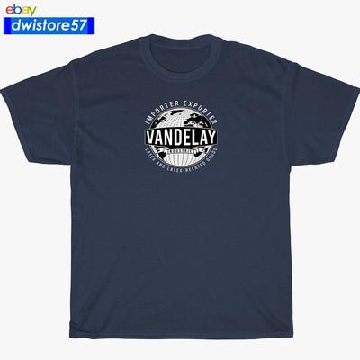 Neues T-Shirt Vandelay Industries Logo Schwarz/Marineblau/Gra<wbr/>u Herren T-Shirt S-5XL Unisex T-Shirt
