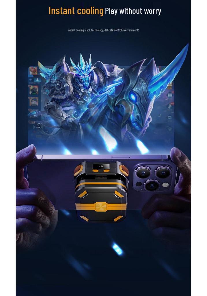 P70 Wireless Mobile Phone Cooler with Digital Display and Semiconductor Refrigeration for Gaming.
