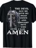 Vintage Men'S Cotton T-Shirt with Unique Pattern ''Jesus Saw Me With My Head '' -