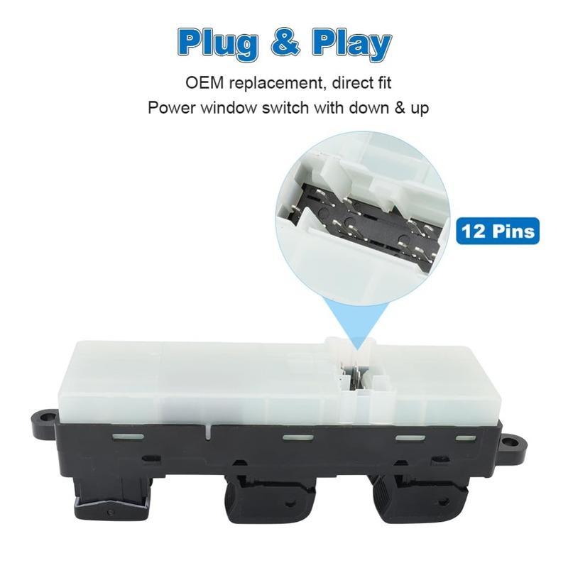 Front Left Power Window Switch Lifter Control Button Parts for Nissan Frontier 2005-2012 Nissan Xterra 2005-2007 Car Accessories