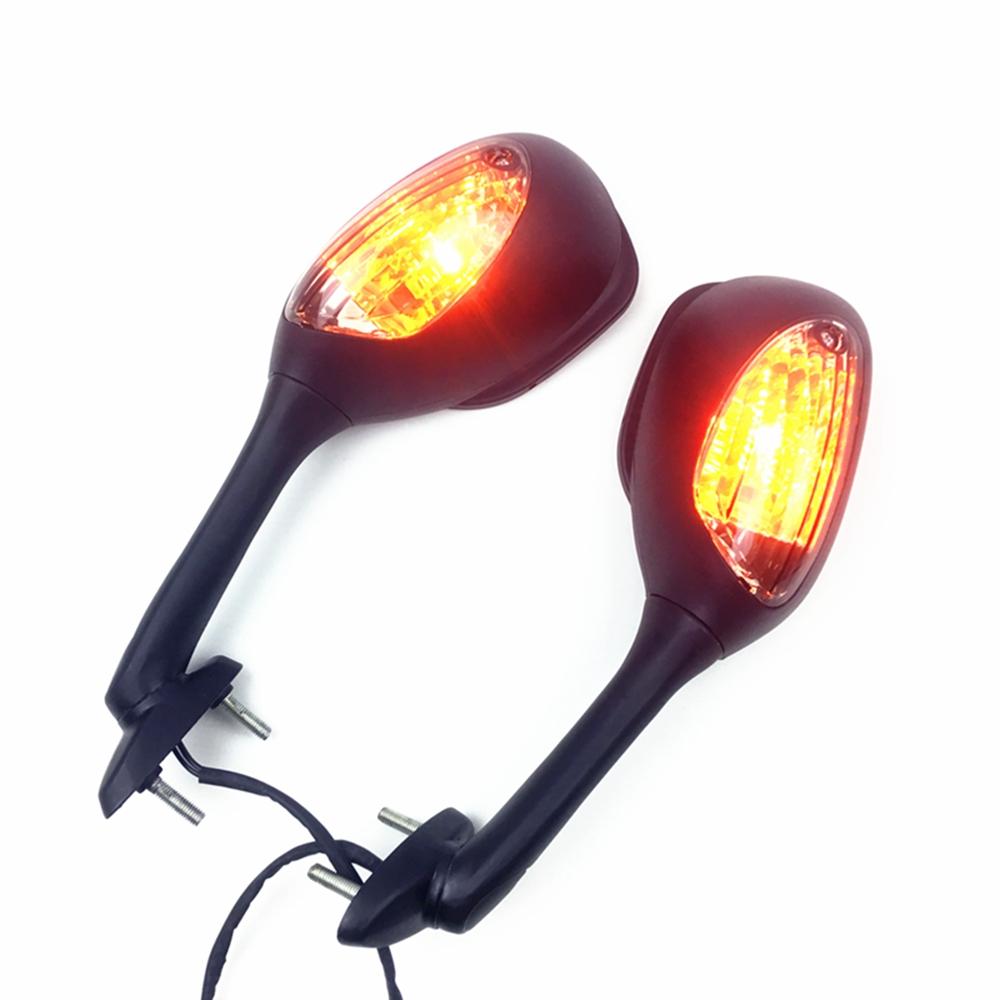 For Suzuki GSXR Motorcycle Rearview Side Mirrors for Suzuki GSXR 600 750 1000 with Turn Signal Light K6 K7 K8 Mirror