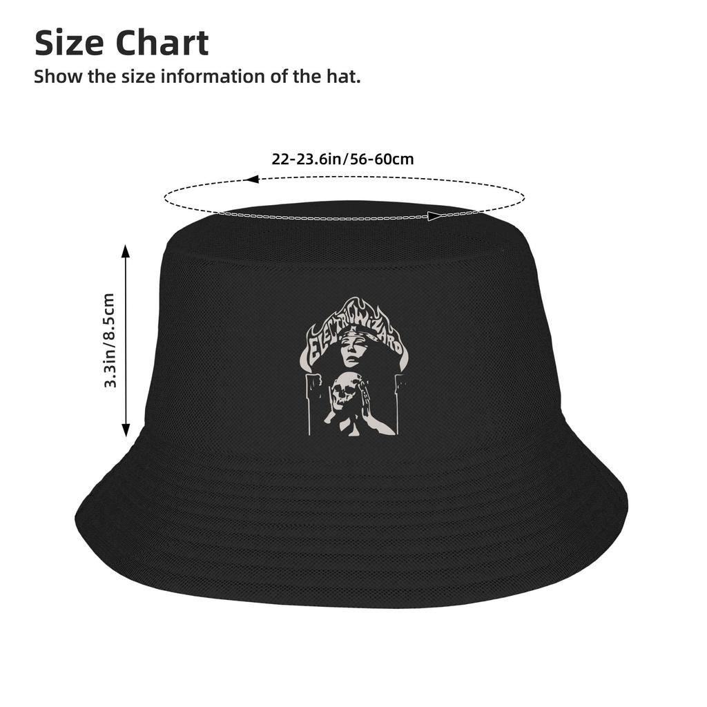 Elektrický čaroděj Klobouk Bucket Jaro Vintage Rybářské klobouky Pro muže Ženy Prodyšné Rybářské čepice Streetwear Vzor Sluneční klobouky