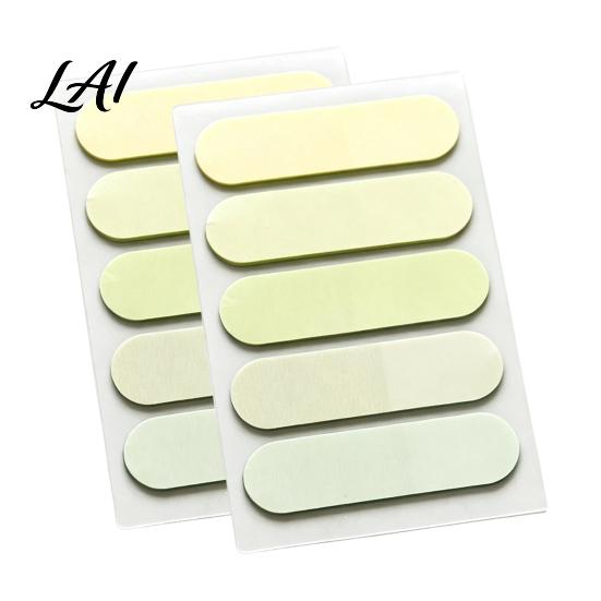 Clear Annotation Tabs 2 Pack Translucent Index Tabs Sturdy PET Rounded Corners Stickers Gradient Multi Color Memo Flags Self Adhesive for