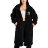 MLB FW22 Stand Collar Zipper Long Coat Unisex coats Black 3AFDB0526-50BKS