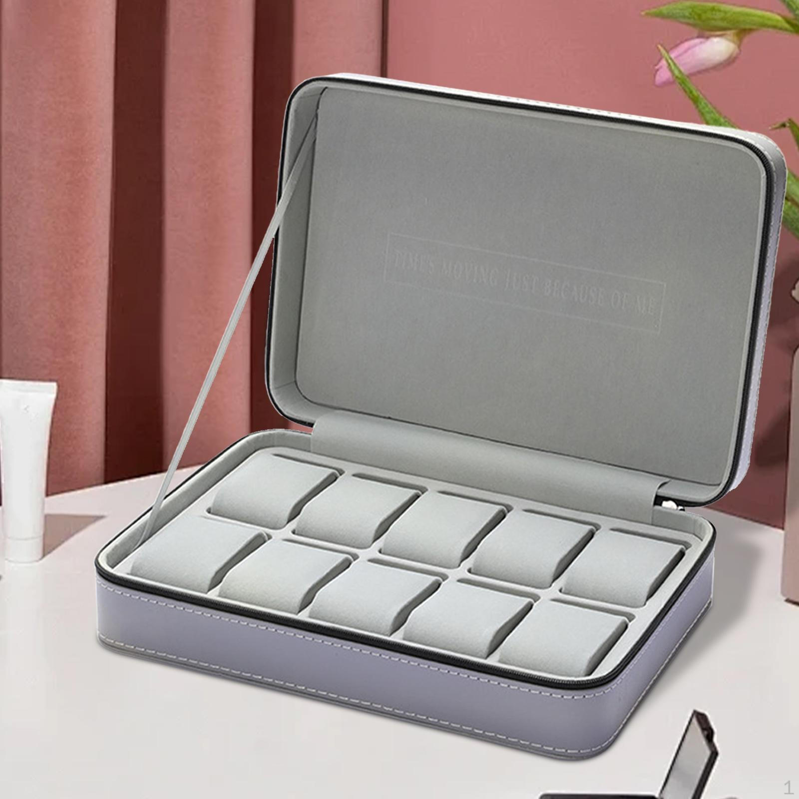 

Органайзер для часов, ювелирных изделий и держатель с крышкой, роскошный витринный чехол 10 Location