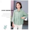 Tencel Spring Elegant Casual Lapel Shirt Jacket - Stylish, Versatile, Loose Fit for Women
