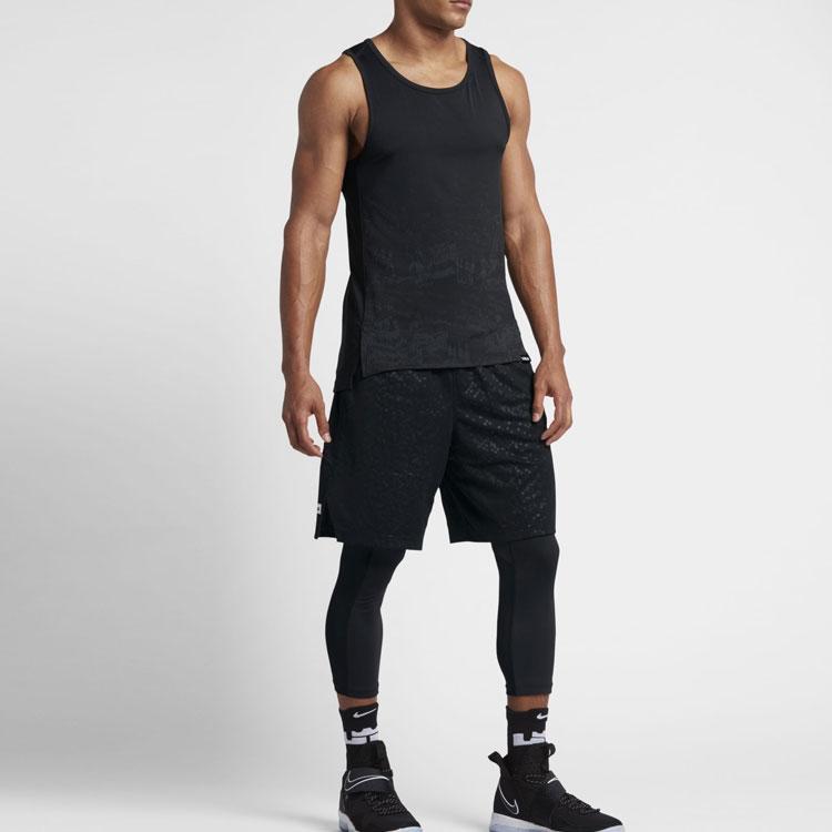 Nike Minimalist Solid Color Basketball Tank Top Men Tops Black 848540-010