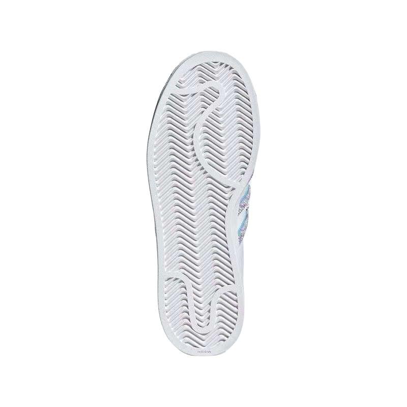 Adidas Originals Superstar 2 Abrasion Resistant Low Top Skateboard Shoes Women's White Sneakers JR1332