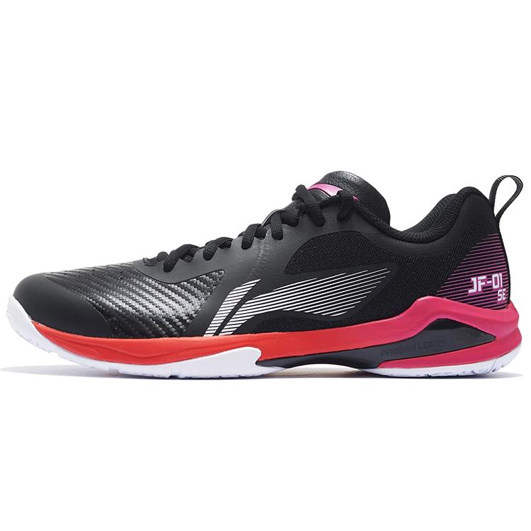 

LiNing Sprint SE Cushioned Slip Resistant Abrasion Resistant Low Top Badminton Shoes Unisex Black Red