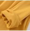 Women's Square Neck Long Sleeve Top with Built-in Bra Pads - Slim Fit for Early Autumn/Spring/Winter