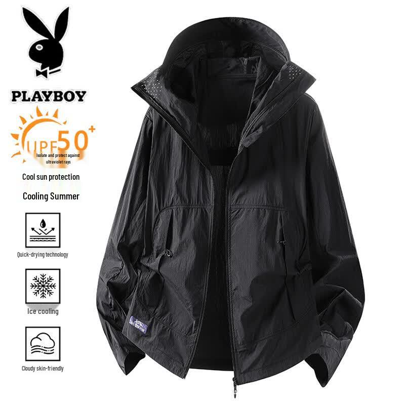 Playboy Men s UV Protection Hooded Jacket XS