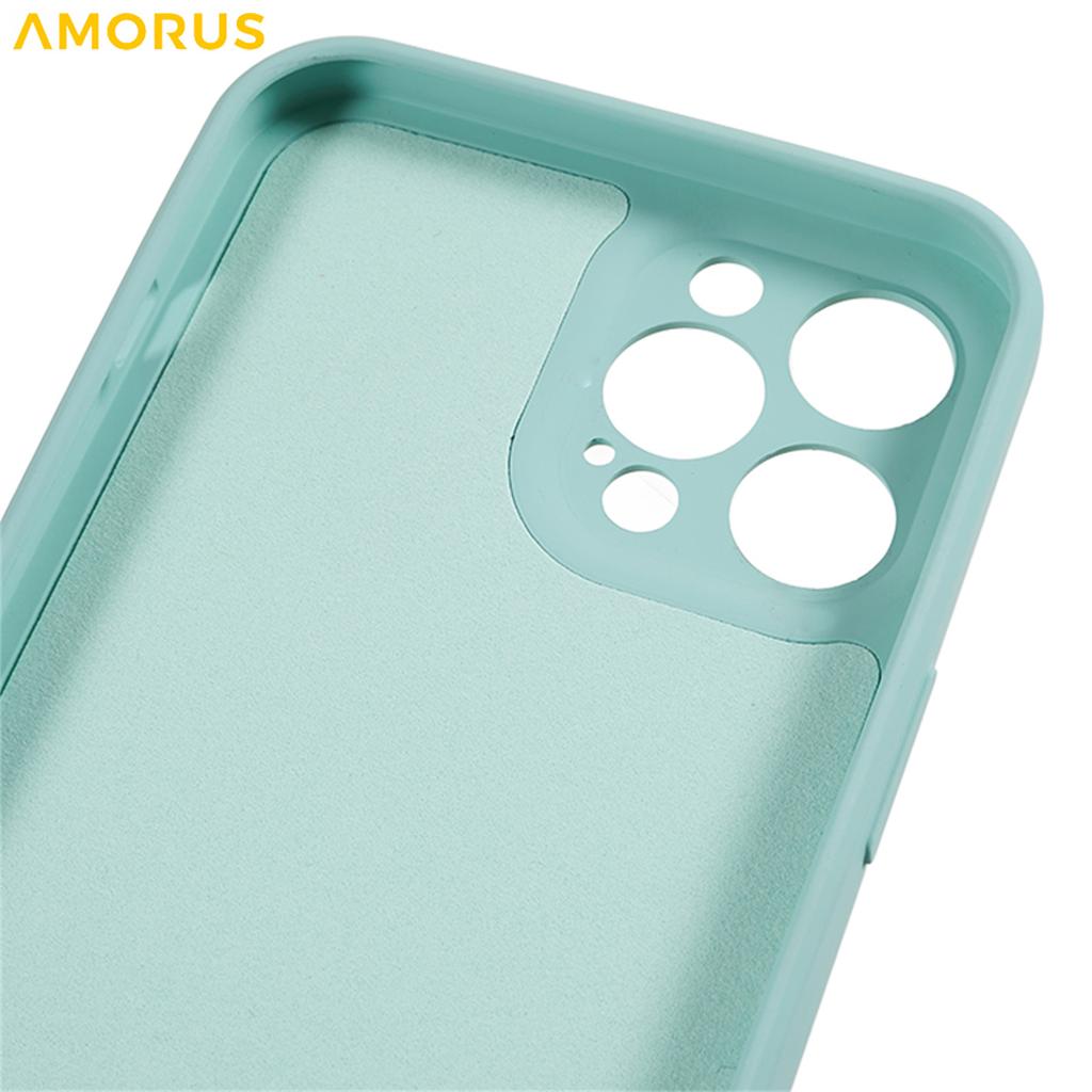 For iPhone 12 Pro Max Case Precise Cutouts TPU Fiber Lining Shockproof Phone Cover