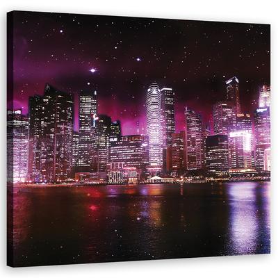Cuadros en Lienzo Nueva York Manhattan Noche