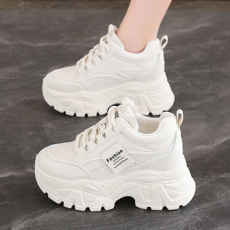 Women's Height Increase CM Platform Dad Shoes Versatile Small Inner Height Increase Casual Shoes Popular Slope Heel Sports Shoes