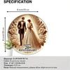"Glory Days Of Love" 2D Flat Art Metal Wall Decor Wedding Anniversary Gift Floral Roses Design Home Office