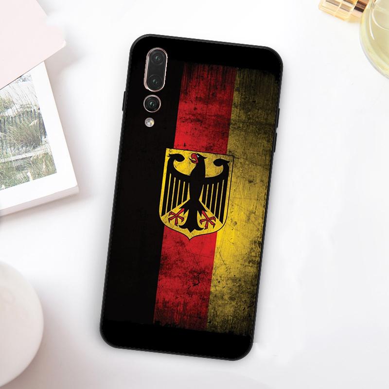 Germany Flag Emblem For Huawei Nova 5T 9 10 SE 7i 8i 11i 12i Y73 Y90 Y70 Y72 Y61 Y91 Y60 P20 P40 P30 Lite Case