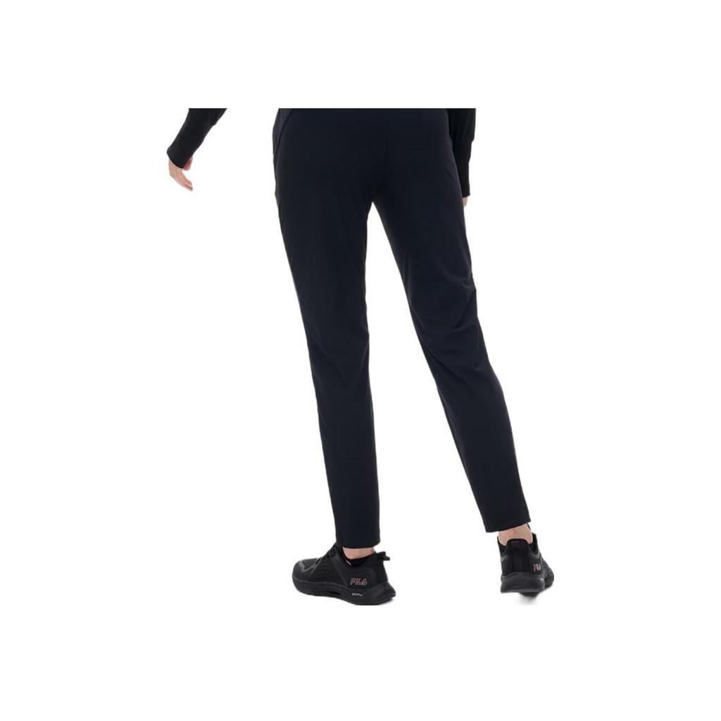New FILA Knitted Sweatpants Women's Black A11W221616FBK