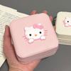 Sanrio Hello Kitty Jewelry Box Cartoon Portable Storage Box Earrings Ring Necklace Bracelet Multi-Functional Mini Jewelry Box