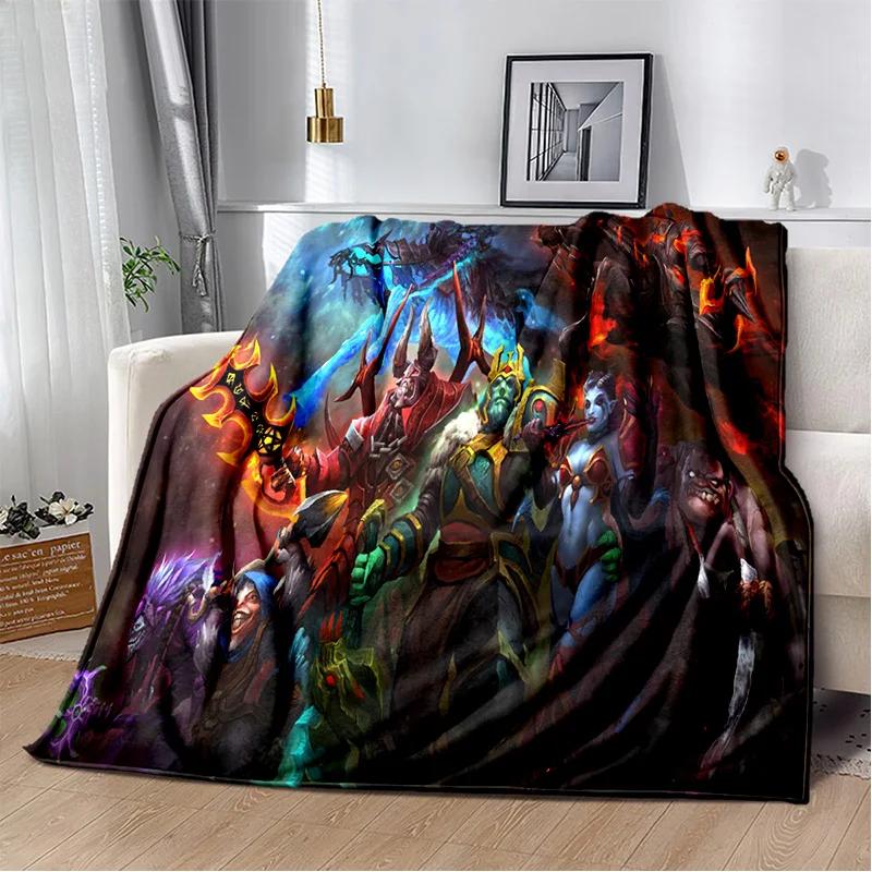 3D Klassiker Spiel Dota2 Gamer Decke, Weiche Wohndecke für Zuhause Schlafzimmer Bett Sofa Picknick Reise Büro Ruhe Abdeckung Decke Kinder