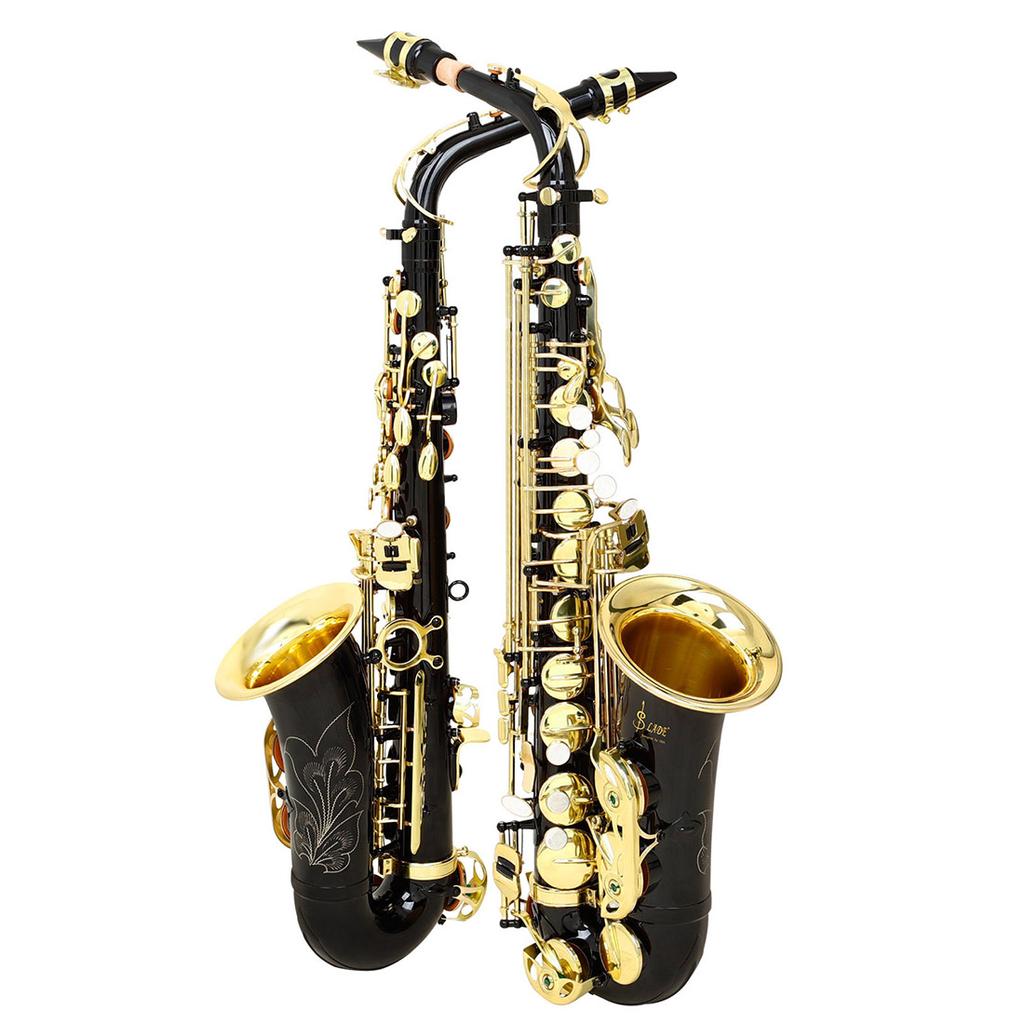 SLADE Alto Saxophone Eb Black Gold Key Control Music Instrument Brass Practice Playing Music Sax Instrument With Accessories