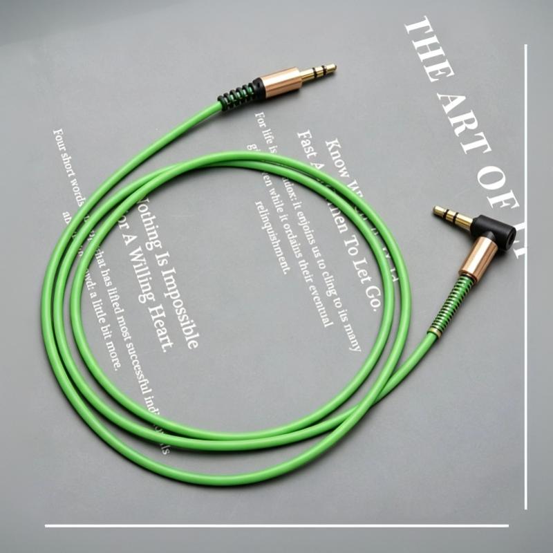 1 Stück Klinke 3,5 mm Stecker auf Stecker Auto Aux Kabel Aux Audiokabel 3,5 mm Lautsprecherkabel für Aux-Kabel Kopfhörer