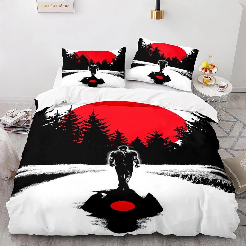 BloodShot Bedding Set Blood Warrior Duvet Cover Bedroom Comforter Covers Single Twin King Size Quilt Cover Home Textile Tool