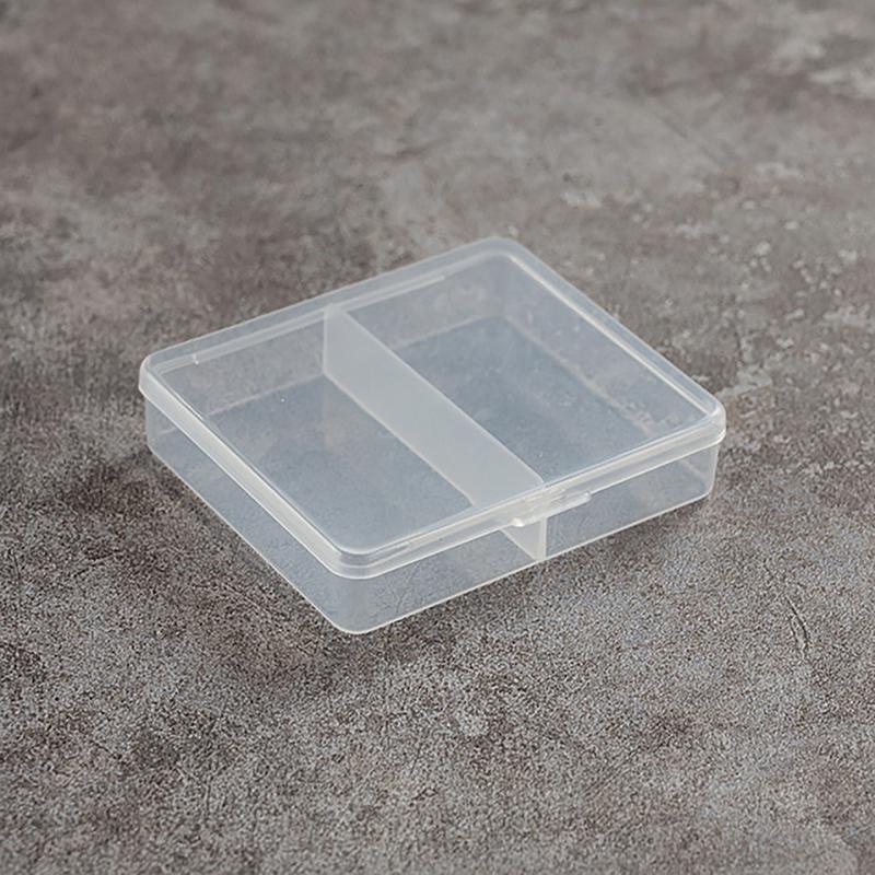 Kwadratowe plastikowe przezroczyste pudełko do przechowywania małych przedmiotów Organizer do rozmaitości
