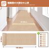 XINJIY Hallway 4mm Floor Kitchen Tile Entryway Long Compatible with Underfloor Solid Washable Carpet, 80x600cm, Thick, Anti-Slip, Water-Repellent,