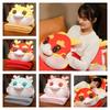 Adorable Dragon Year Cartoon Plush Pillow Blanket Three Uses In One!