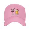 Men Women Santa Wine Glass Christmas Beer Hat Leisure  Baseball Caps Adjustable Casual Wear