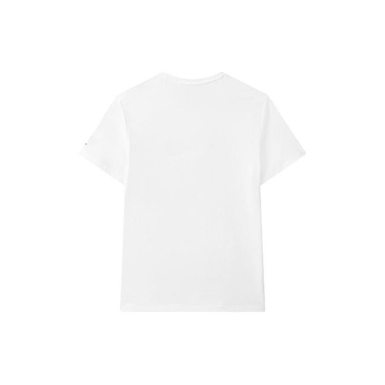 FILA X Pepe Shimada Collaboration Logo Cat Illustration American Vintage Sports Crew Neck Short Sleeve T-Shirt Men Tops White F11M123192FWT