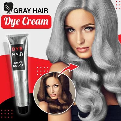 100ml Farba na vlasy Unisex DIY Módna Šedá Strieborná Farba Super Šedý Krém na Vlasy Starostlivosť a Styling