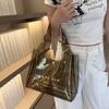 Torba na zakupy PVC Przezroczysta torba Letnia Torba na ramię z literami Proste Galaretkowe Torebki Torba fitness