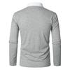 Color Blocked Pattern Digital Design Fashionable Men's Long Sleeved Polo Shirt Spring and Autumn Casual Daily Outdoor 100% Polyester Fiber