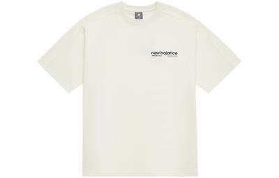 New Balance T Shirt Unisex Ivory White AMT42301-CIC