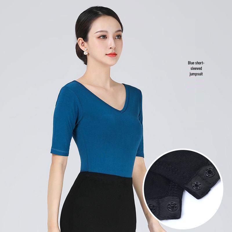 Women's Slim-fit Elegant Dance Practice Suit - Fashion Show and Etiquette Training Set