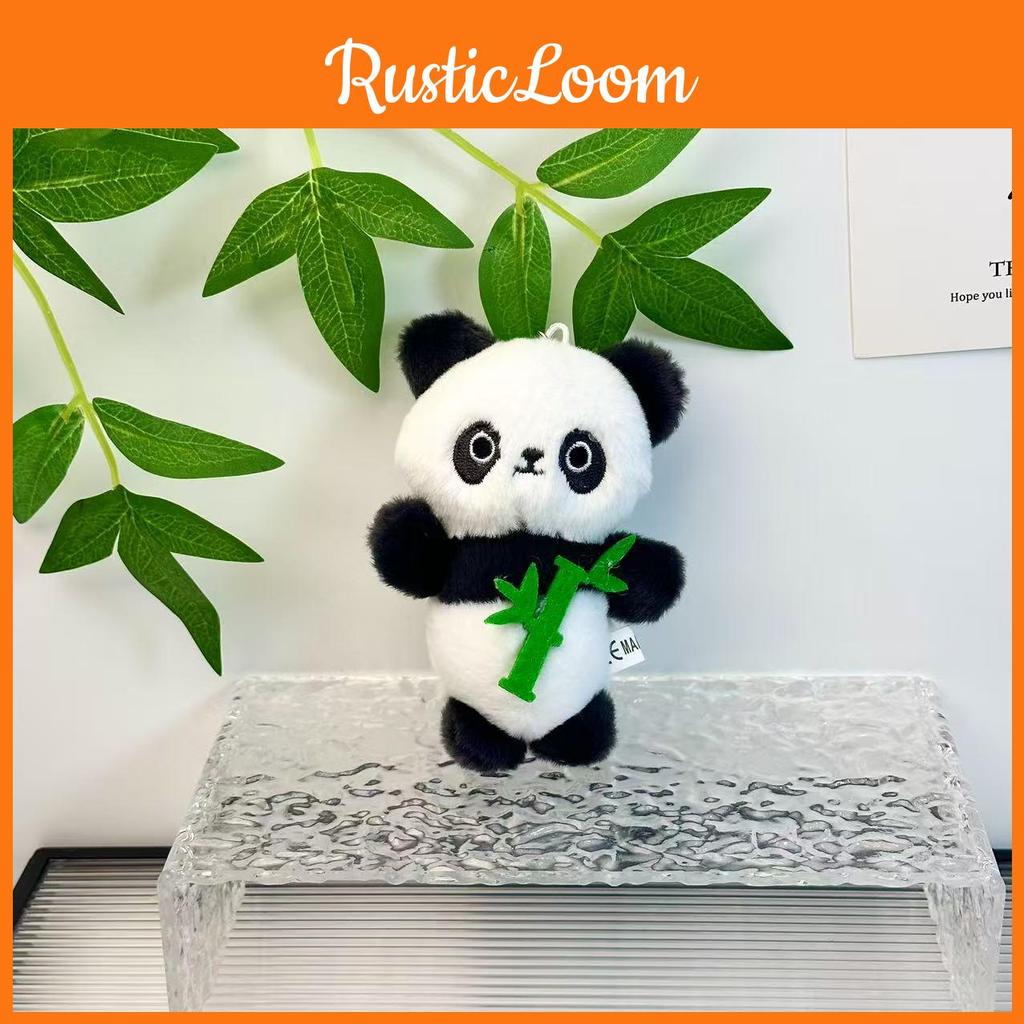 Panda Cuddly Bamboo Keychain Cartoon Children Backpacks Hanging Dolls Plush