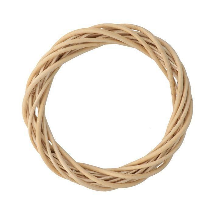 Couronne - ARTEMIO - 15 cm - Beige - Décoration florale - Mixte