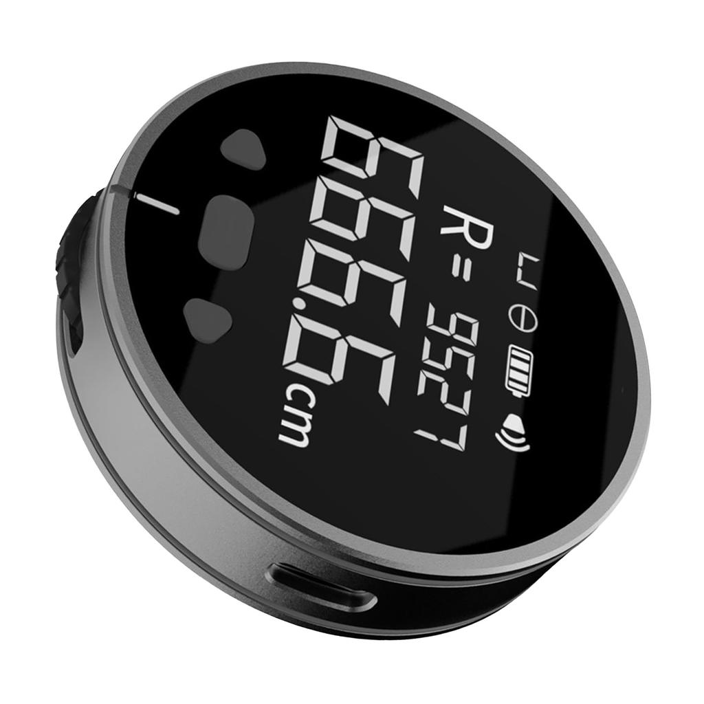 328ft Electronic Digital Tape Measure with LCD Display Rechargeable Long Distance Rolling Measuring Tool for Flat