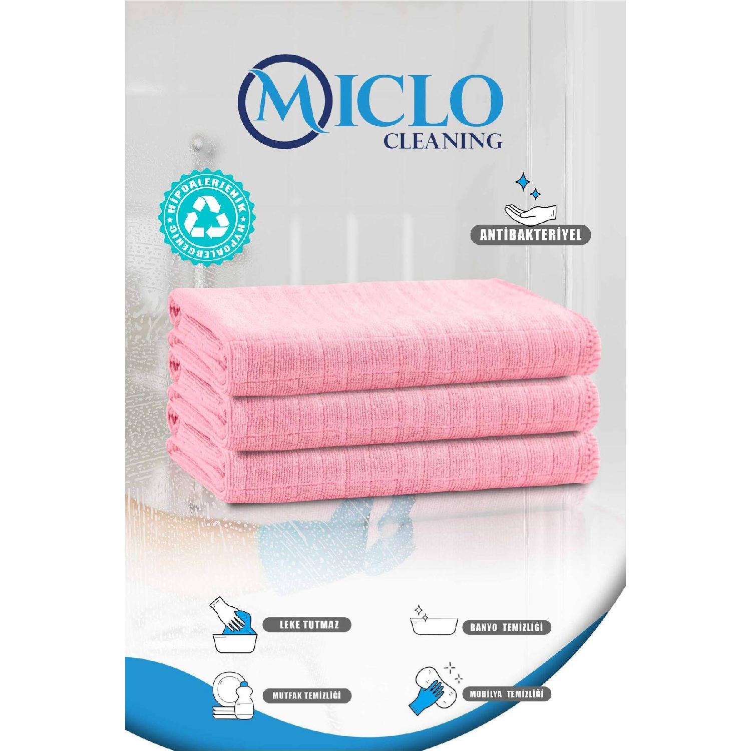 

Microfiber Checked Kitchen Cloth | 40x40cm Stain Resistant | Suitable For Use With Detergent | X3 Pieces | Pink