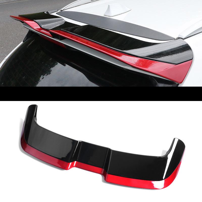 Compatible avec Nissan Qashqai Sport 2020: Spoiler de toit arrière sans perçage avec volet Gurney pour modification extérieure de voiture.