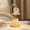 Modern Luxury Fragrance Wax Burner Lamp Glass Shade AC Powered Halogen Bulbs Simple Flexible Candle Warmer Lantern Base 2-Year
