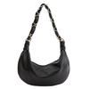 Hobos Shoulder Bags for Women PU Leather Spring Chain Axillary bags ladies Handbags big hardware ir ring decorati totes