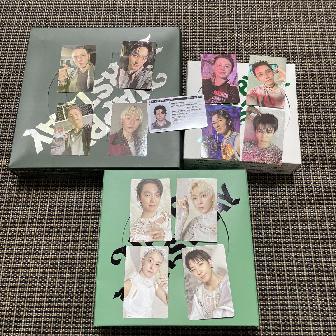

[USED] SEVENTEEN 5TH ALBUM HAPPY BIRTHDAY 3 forms