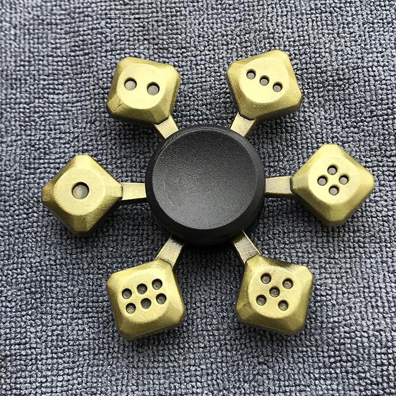 Fidget Finger Spinner Antike Messingfarbe Legierung Metall Handspinner Stressabbau Dekompressionsspielzeug für Kinder Erwachsene Lustige Geschenke